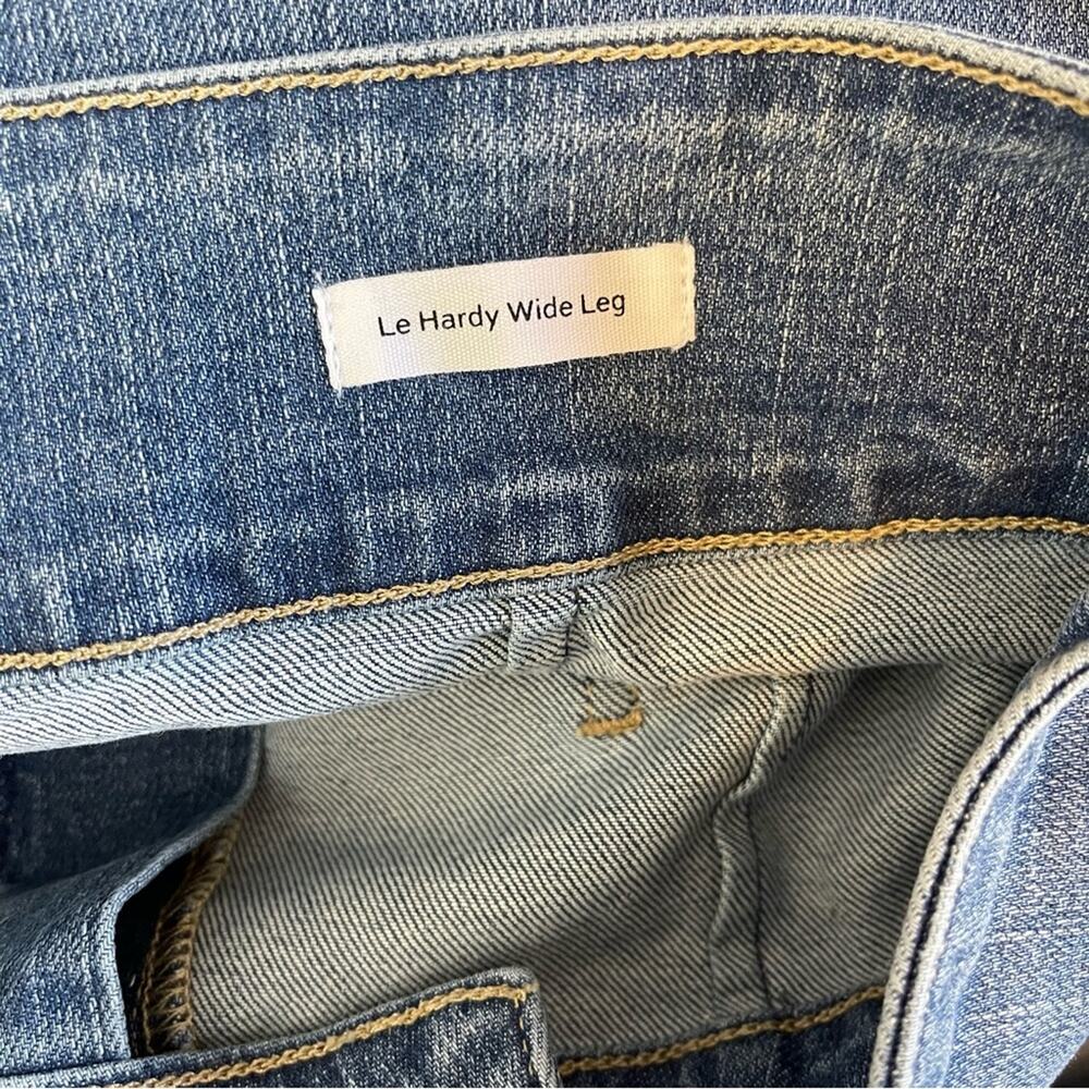 Frame blue Le Hardy wide leg high waisted trouser jeans 32 - Picture 6 of 7